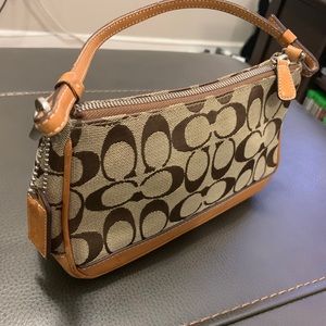 Vintage Coach Small Clutch Purse Signature "C"